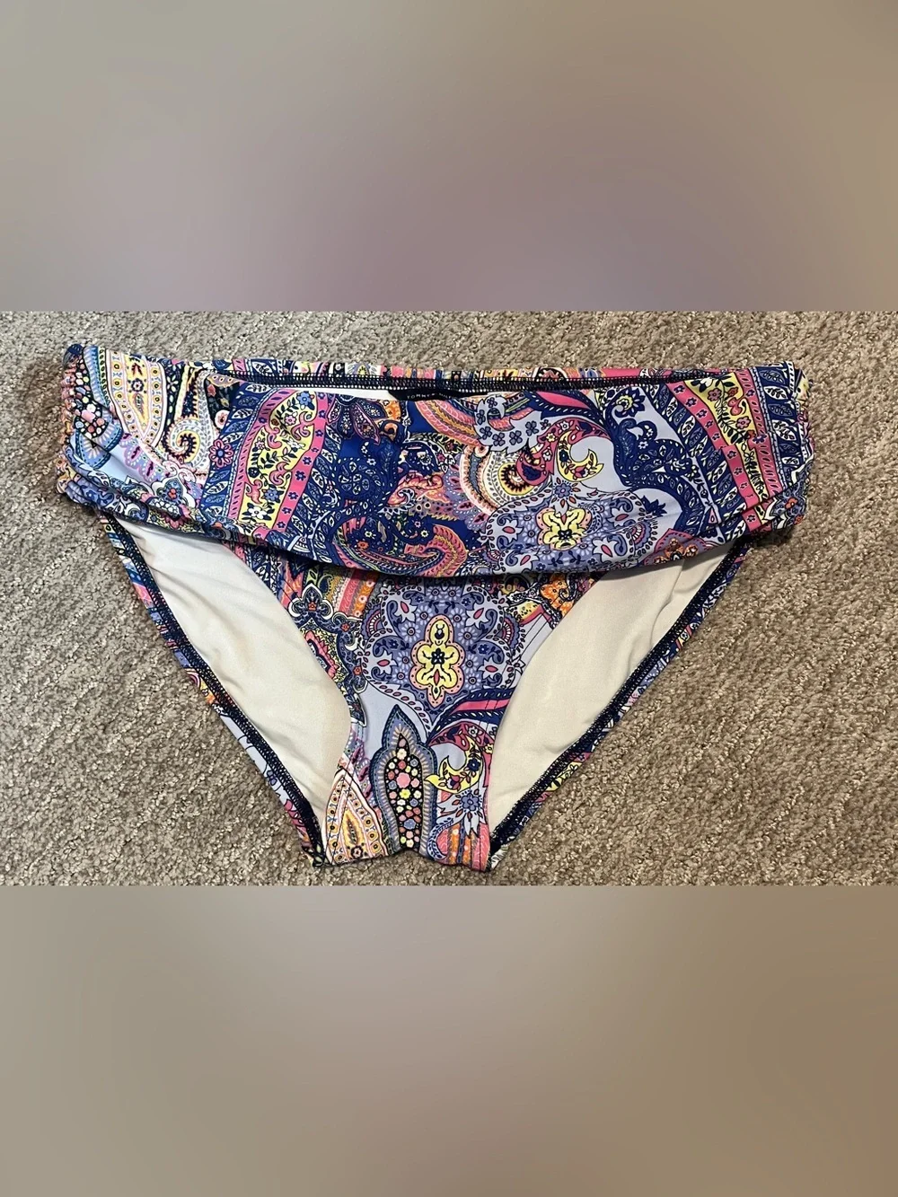 Bikini Bottom Bright Paisley Tommy Hilfiger Foldover Full Coverage  1405/bb7-1